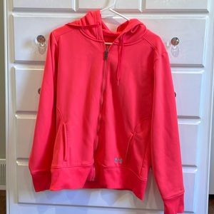 Bright pink Under Armour zip up